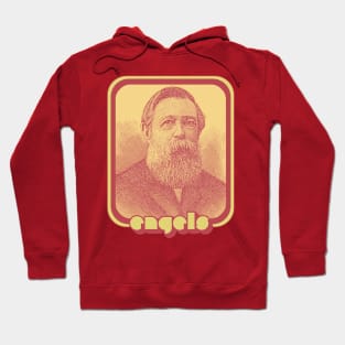 Friedrich Engels // Retro Aesthetic Fan Art Design Hoodie